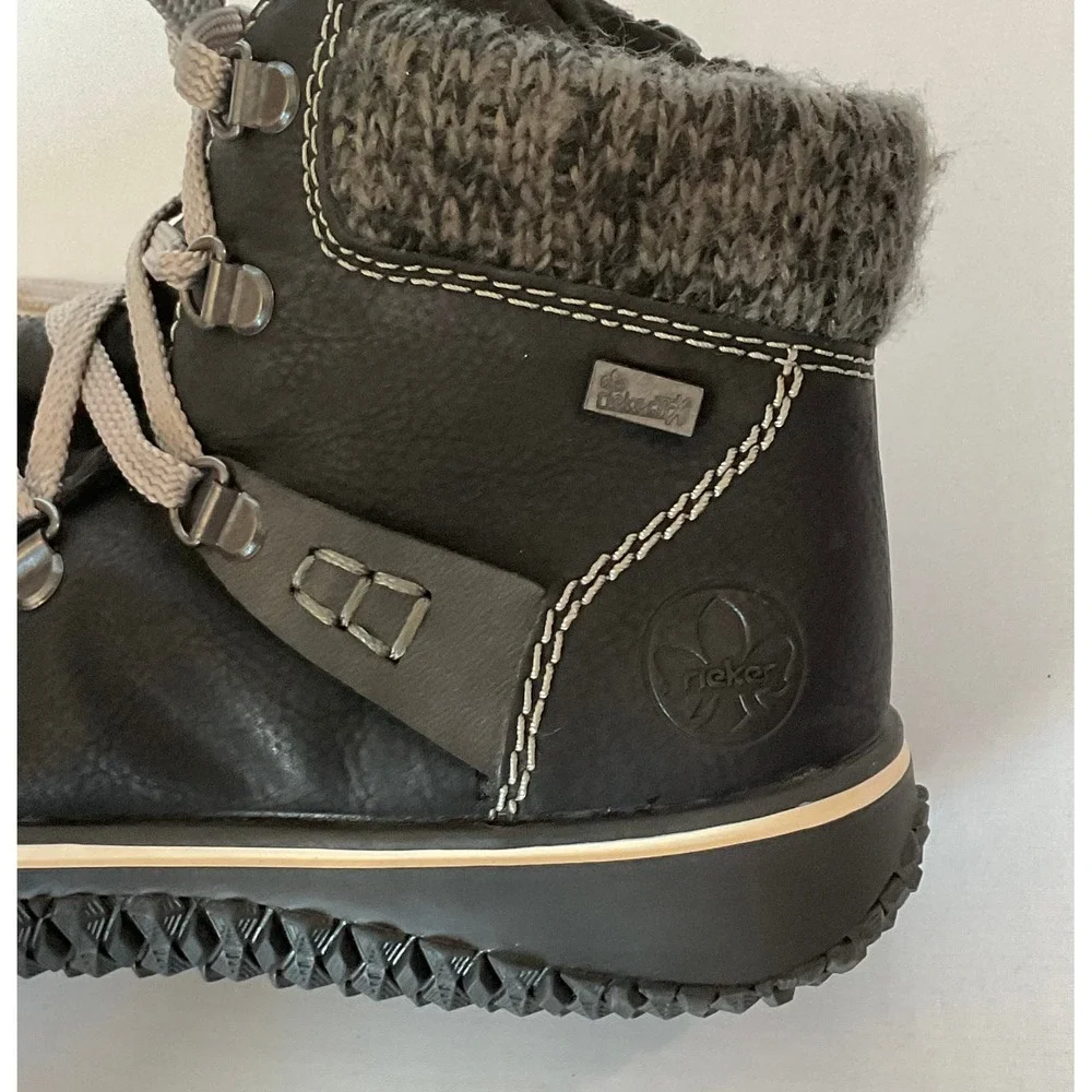 Rieker Tex Water Resistant Faux Fur Lined Boots Women's 38